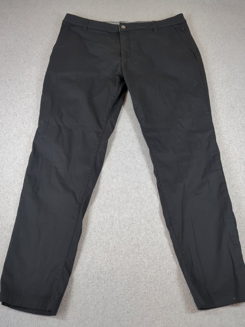 Birddogs Pants Men's 36x30 Black Golf Performance Chinos Stretch Office Casual
